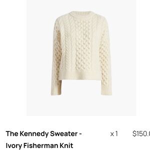 Hill House Cream Cable Knit Sweater